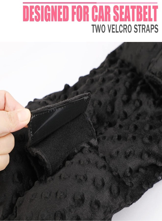 BNRendles Ostomy Seatbelt Pillow, Ostomy Driving Protector, Stoma Shiled Ileostomy Urostomy Riding Guard, No Squeezing, Ostomate Must Have Supplies, Minky Dot Black - Image 5